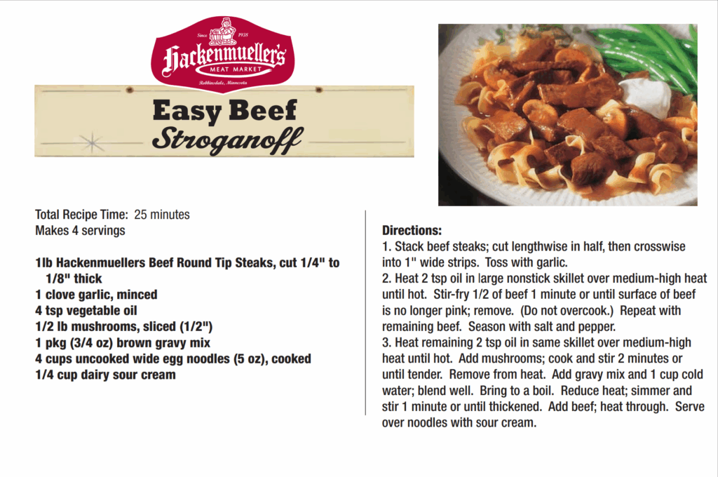 easy beef stroganoff