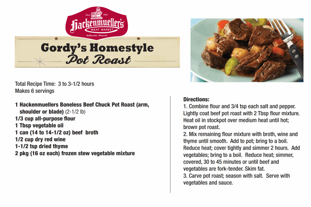 gordy's homestyle pot roast