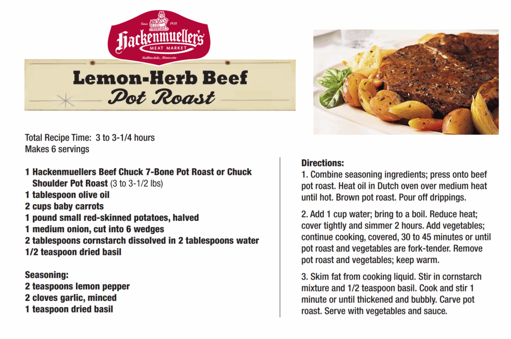 lemon herb beef pot roast