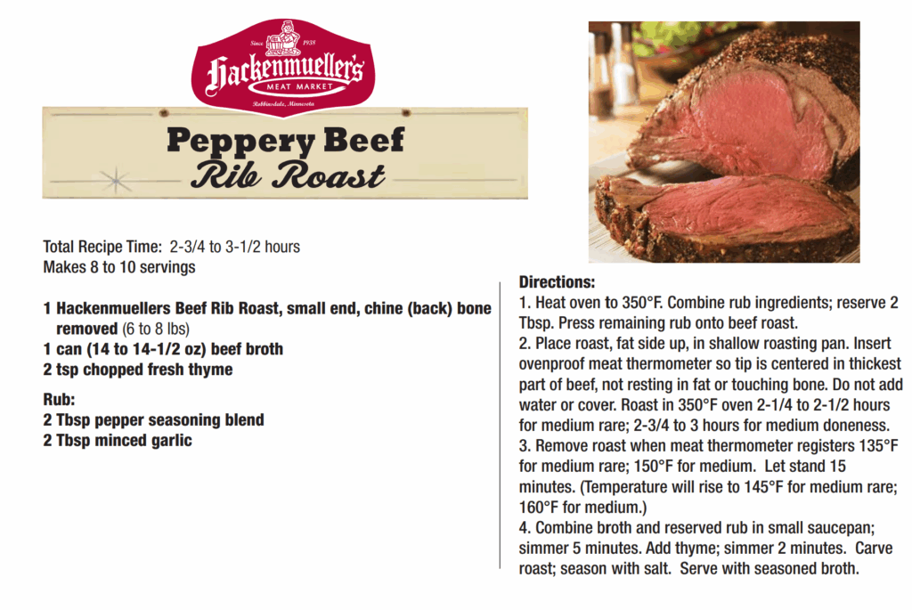 peppery beef rib roast