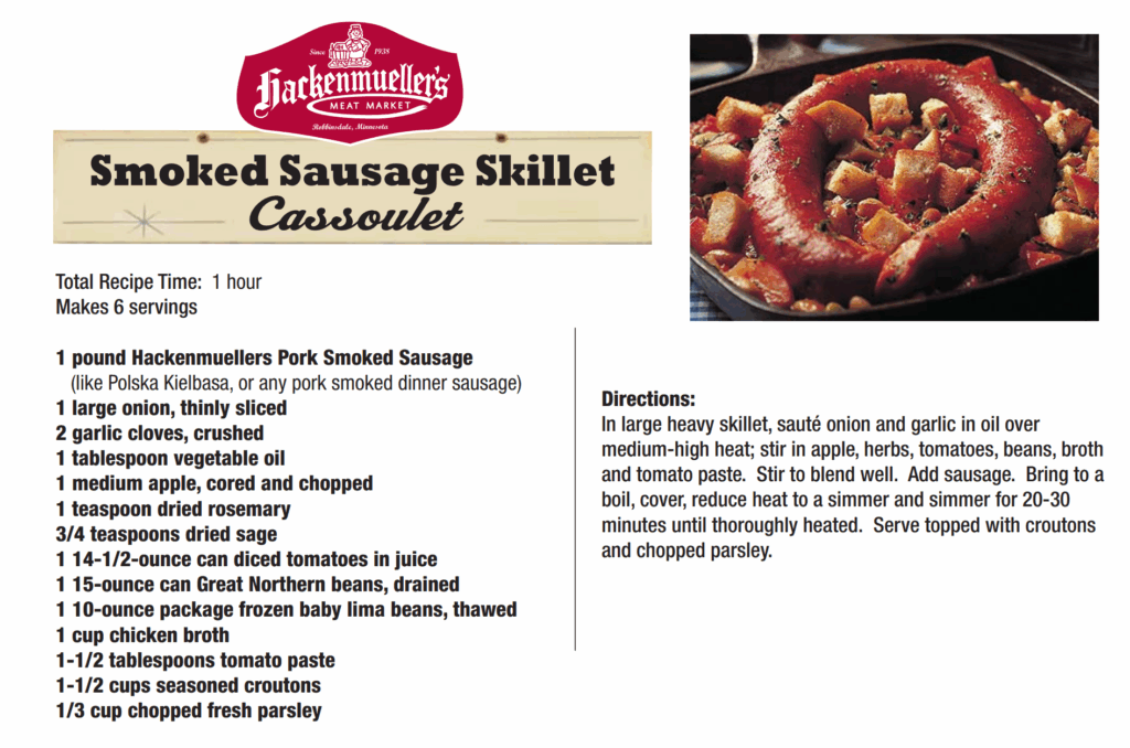 smoked sausage skillet cassoulet