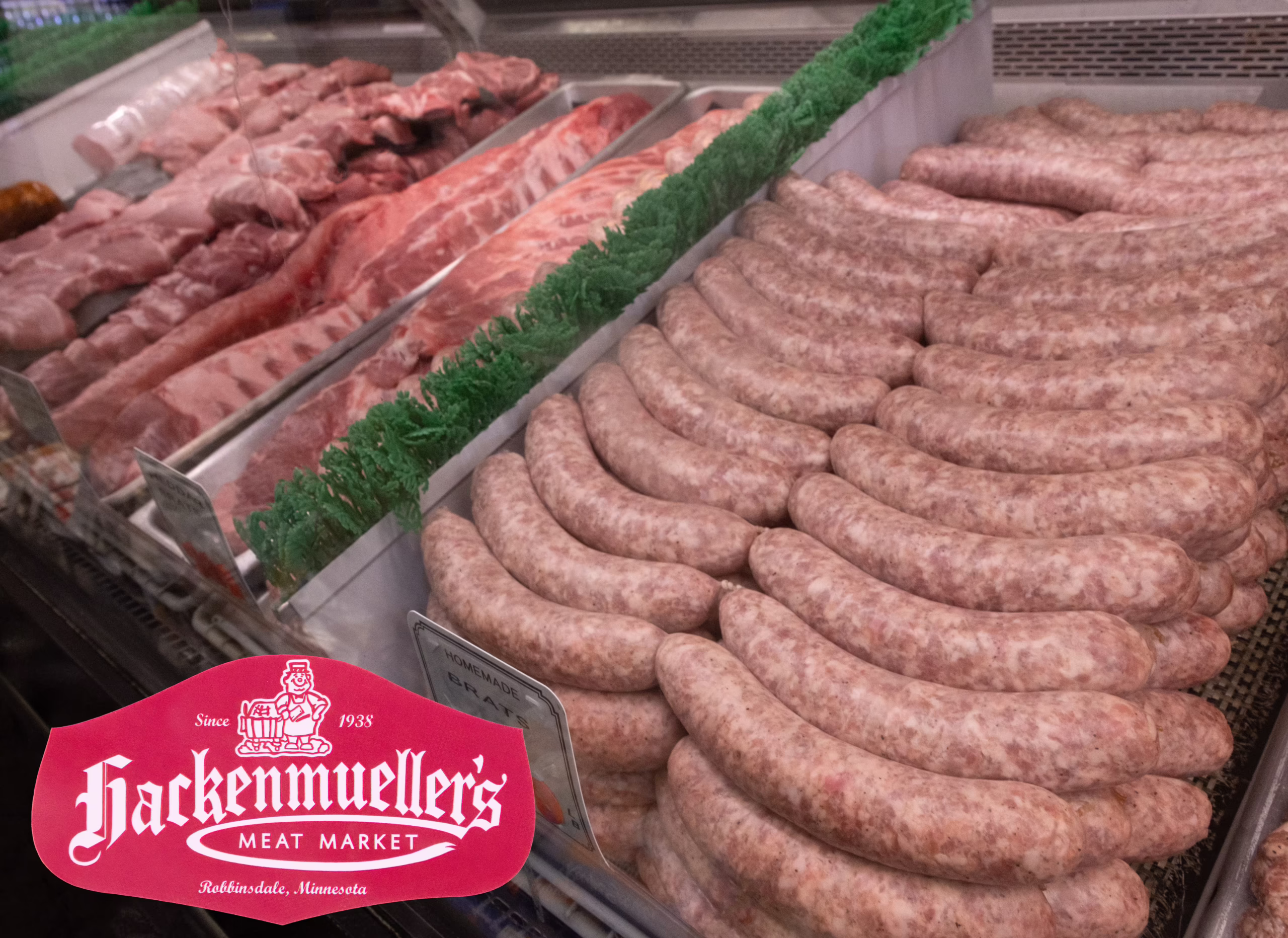 Smoked Hot dogs with natural casings from Hackenmuellers